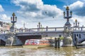 Blauwbrug (Blue Bridge) in Amsterdam, Netherlands. Royalty Free Stock Photo